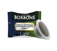 Caffè Borbone Compatible Bialetti* Miscela Light, 50% di caffeina in meno della Miscela Blu - 100 Capsule - Compatibili con Macchine a marchio Bialetti*