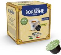 Caffè Borbone Dolce Rè Miscela DEK, 128 capsule compatibili con Nescafe Dolce Gusto, 100% Decaffeinato, Formato 8 Bustine da 16 -DD-