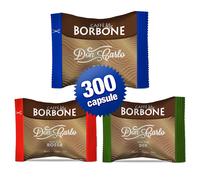 Caffè Borbone Don Carlo 300 capsule A modo mio MIX ROSSA, BLU, DEK
