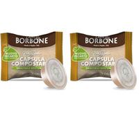 CAFFÈ BORBONE Don Carlo Compostabile Miscela Oro - 50 Capsule - Compatibili con le Macchine ad uso domestico Lavazza A Modo Mio (Confezione da 2)