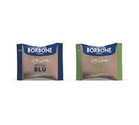 Caffè Borbone Don Carlo, Miscela Blu e Dek - 100 Capsule Blu - 100 Capsule Dek- Compatibili con le Macchine ad uso domestico A Modo Mio*