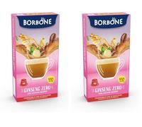 Caffè Borbone Ginseng Zero - Zero Grassi, Zero Zuccheri, Zero Glutine - 10 Capsule - Compatibili con macchine ad uso domestico Nespresso®* (Confezione da 2)