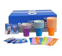 Caffè Borbone Kit Accessori per Bevande, Plastica, Assortito, 20 x 10 x 20 cm, 100 unità