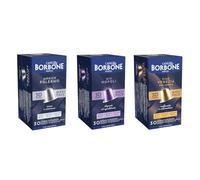 Caffè Borbone Kit Degustazione 90 Capsule ALLUMINIO: 30 Mia Napoli, 30 Ciao Venezia, 30 Magica Palermo, (3 confezioni da 30), Compatibili con le Macchine ad uso domestico Nespresso®*