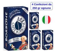 Caffe' Borbone Macinato Miscela Nobile 4 Confezioni da 250 Grammi