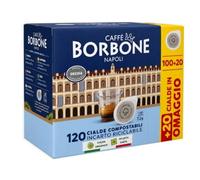 CAFFE' BORBONE MISCELA DECISA LINEA NERA CIALDE E.S.E. 44 MM BOX 100+20PZ