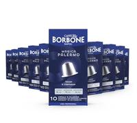 Caffè Borbone Miscela Magica Palermo - 100 Capsule ALLUMINIO (10 confezioni da 10) - Compatibili con le Macchine ad uso domestico Nespresso®*