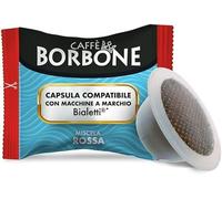 50 CAPSULE CAFFE BORBONE MISCELA ROSSA COMPATIBILE CON BIALETTI