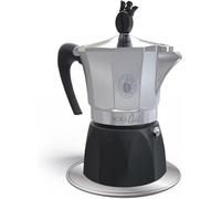 BORBONE Caffè MokaCiao - Macchina da Caffè in Moka per Cialde ESE 44 + 15 Cialde in OMAGGIO - Confezione Da 1 Kit