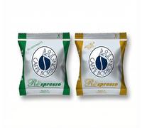 Caffè Borbone Respresso, Kit Degustazione 200 Capsule - (Miscela Oro - 100 Capsule - Miscela Dek 100 Capsule) - Compatibili con le Macchine ad uso domestico Nespresso *