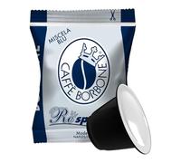 CAFFÈ BORBONE Respresso Miscela Blu - Confezione da 50 Capsule - Compatibili con le Macchine ad uso domestico Nespresso