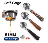 Caffè Bottomless Portafiltro 51mm Nudo Per Delonghi EC680 EC685 EC200 Cestello del filtro Accessori per macchine per caffè espresso Strumenti Barista