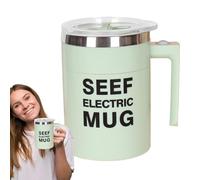 caffè, caffè agitazione automatica con coperchio e manico di agitazione in acciaio alimentato a batteria da 400 ml, miscela elettrica per