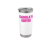 Caffè Camila Nome Camila Personalizzato Bicchiere termico in acciaio inox doppia parete