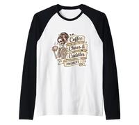 caffè Caos Coccole Mamma Vita maternità Madre Caffeina Maglia con Maniche Raglan