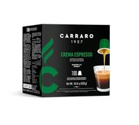 Caffè Carraro, Crema Espresso Carraro, Compatibili con Nespresso®*, Confezione singola da 100 Capsule
