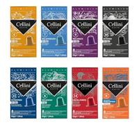 Caffè Cellini Capsule Alluminio Compatibili con Nespresso* - Aluminium Kit Degustazione 80pz