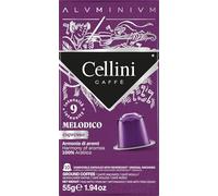Caffè Cellini Capsule Alluminio Compatibili con Nespresso* - Aluminium Melodico 100pz| Con Note Aromatiche Di Cacao Amaro