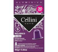 Caffè Cellini Capsule Alluminio Compatibili con Nespresso* - Aluminium Melodico 120pz| Con Note Aromatiche Di Cacao Amaro
