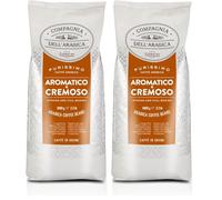 Caffè Corsini - Caffè in Grani Compagnia dell'Arabica, Gusto Aromatico e Cremoso, 1 Kg (Confezione da 2)
