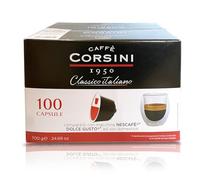 Caffè Corsini - Capsule Caffè Compatibili DolceGusto, Classico Italiano, Gusto Deciso, 100 Capsule
