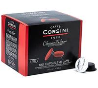 Caffè Corsini Classico Italiano, Capsule Compatibili Lavazza, A Modo Mio, Da 7.5 Grammi Di Caffè Macinato, 100 Unità, Confezione da 1