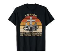 caffè Cristo Offre perdono Fede Gesù Cristiano Speranza Maglietta