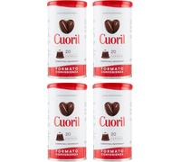 Caffè Cuoril - (Prod. Milani 1937) Capsule Decaffeinato Compatibili con Sistema Blue | Aroma con Note di Pesca, Frutta Secca, Cacao e Liquirizia | 4 barattoli | 80 capsule (4 barattoli)