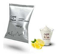 Caffe di Roma A-Roma Sorby Lemon Sorbetto al Limone Professionale - Aroma Intenso - Prodotto Solubile 100% Made in Italy - 2 Buste da 1000 grammi - 2 kg - Prodotto Senza Glutine -