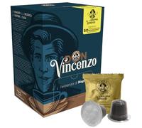 Caffè Don Vincenzo Capsule, 50 Capsule Da 5,5gr, Compatibili con le Macchine ad uso domestico Nespresso, Espresso Napoletano (50, Aroma Vesuvio - Cremoso)