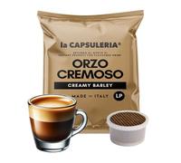 Caffè d'ORZO CREMOSO, naturale (50 Capsule) compatibili con Lavazza Espresso Point, 1 Box da 50 Capsule, senza caffeina, gusto delicato e vellutato, ideale per una pausa rilassante (La Capsuleria)