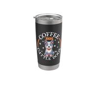 Caffè e Australian Cattle Dog Bicchiere termico in acciaio inox doppia parete