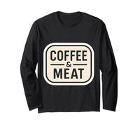 caffè E Carne Carnivoro Paleo Keto Dieta Chetogenica Low Carb Maglia a Manica