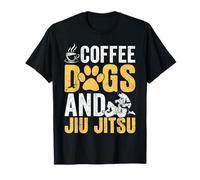caffè E Jiu Jitsu Cani Amanti Brazillian Ju Jitsu BJJ Maglietta