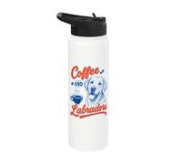 Caffè E Labrador Amante Del Cane Caffè Club Stainless Steel Insulated Water Bottle