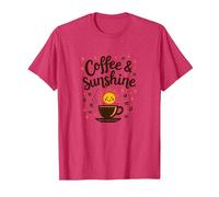 caffè e Luce del Sole: Birra mattutina Allegra Maglietta, Uomo, Rosso mélange, 3XL