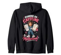 caffè e maternità per Mamme Che Lavorano Felpa con Cappuccio