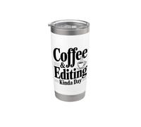Caffè e montaggio di una giornata per menti creative Bicchiere termico in acciaio inox doppia parete