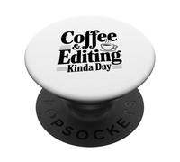 Caffè e montaggio di una giornata per menti creative PopSockets PopGrip Adesivo