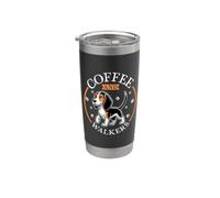 Caffè e Treeing Walker Coonhound Bicchiere termico in acciaio inox doppia parete