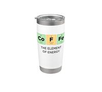 CAFFÈ Elemento di Energia Tavola periodica divertente degli elementi Bicchiere termico in acciaio inox doppia parete