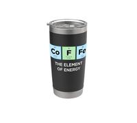 CAFFÈ Elemento di Energia Tavola periodica divertente degli elementi Bicchiere termico in acciaio inox doppia parete