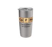 CAFFÈ Elemento di Energia Tavola periodica divertente degli elementi Bicchiere termico in acciaio inox doppia parete