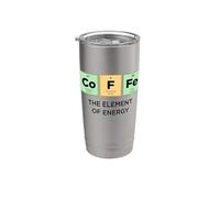 CAFFÈ Elemento di Energia Tavola periodica divertente degli elementi Bicchiere termico in acciaio inox doppia parete