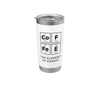 CAFFÈ Elemento di Energia Tavola periodica divertente degli elementi Bicchiere termico in acciaio inox doppia parete