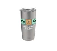 CAFFÈ Elemento di Energia Tavola periodica divertente degli elementi Bicchiere termico in acciaio inox doppia parete