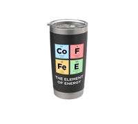 CAFFÈ Elemento di Energia Tavola periodica divertente degli elementi Bicchiere termico in acciaio inox doppia parete