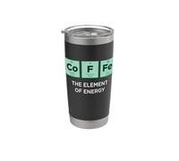 CAFFÈ Elemento di Energia Tavola periodica divertente degli elementi Bicchiere termico in acciaio inox doppia parete