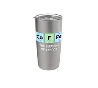 CAFFÈ Elemento di Energia Tavola periodica divertente degli elementi Bicchiere termico in acciaio inox doppia parete