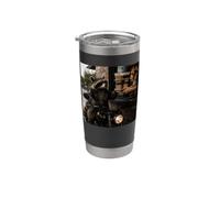 Caffè finito Procione Macchina da caffè Amante degli animali Bicchiere termico in acciaio inox doppia parete